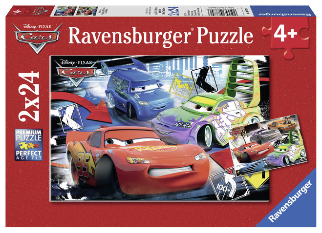 Puzzle cars baieti 2x24 piese ravensburger