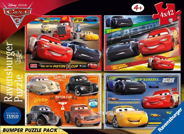 Puzzle cars 4x42 piese ravensburger