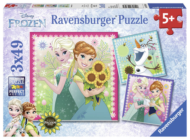 Puzzle frozen 3x49 piese ravensburger