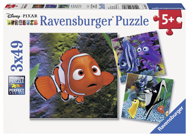 Puzzle in cautarea lui nemo 3x49 piese ravensburger