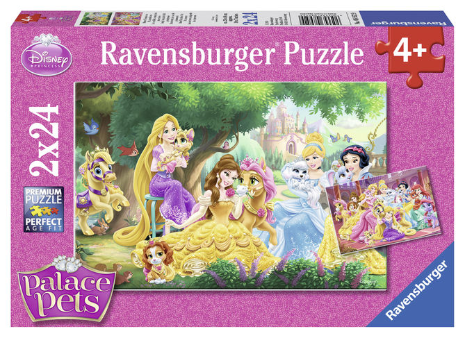 Puzzle palace pets 2x24 piese ravensburger