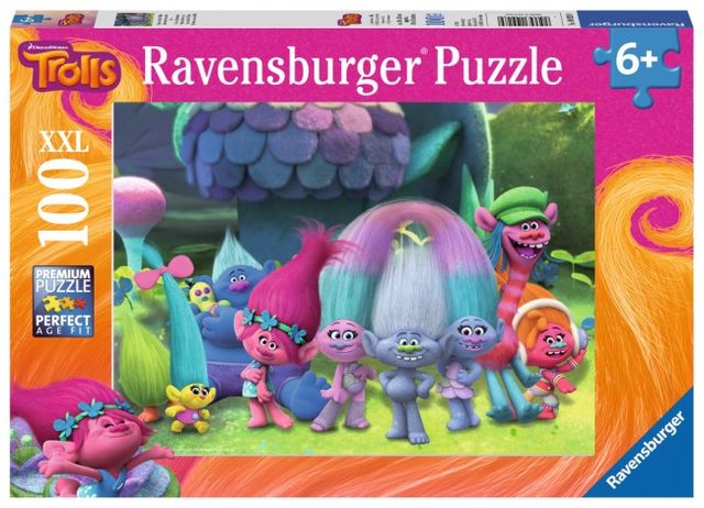Puzzle trolls 100 piese ravensburger kizo.ro imagine 2022 protejamcopilaria.ro