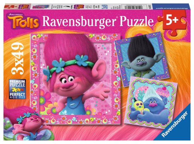 Puzzle trolls 3×49 piese ravensburger kizo.ro imagine 2022 protejamcopilaria.ro