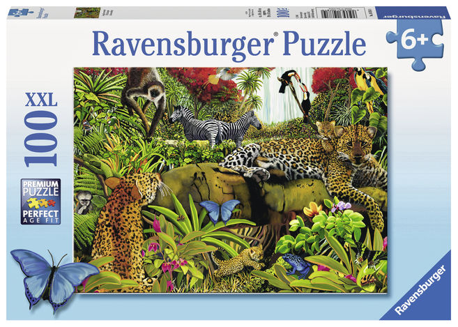 Puzzle jungla salbatica 100 piese ravensburger