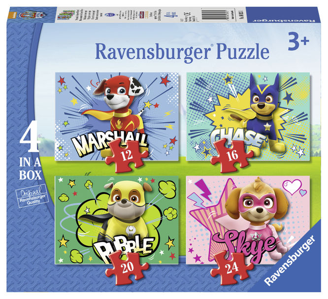 Puzzle paw patrol 12/16/20/24 piese ravensburger