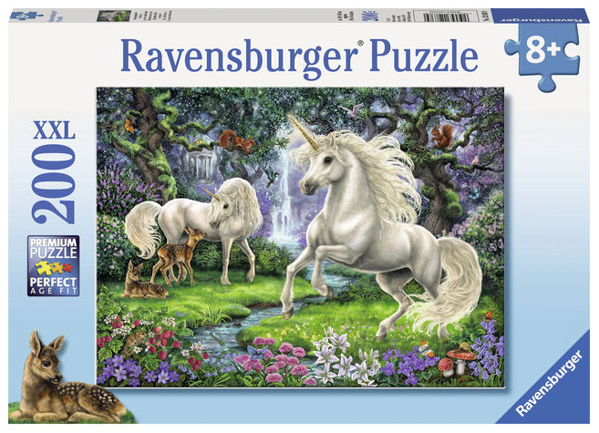 Puzzle unicornii mistici 200 piese ravensburger - 1