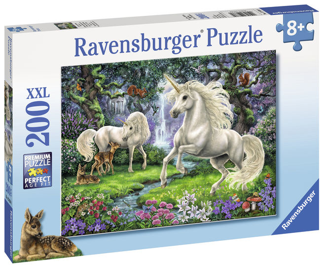 Puzzle unicornii mistici 200 piese ravensburger kizo.ro imagine 2022 protejamcopilaria.ro