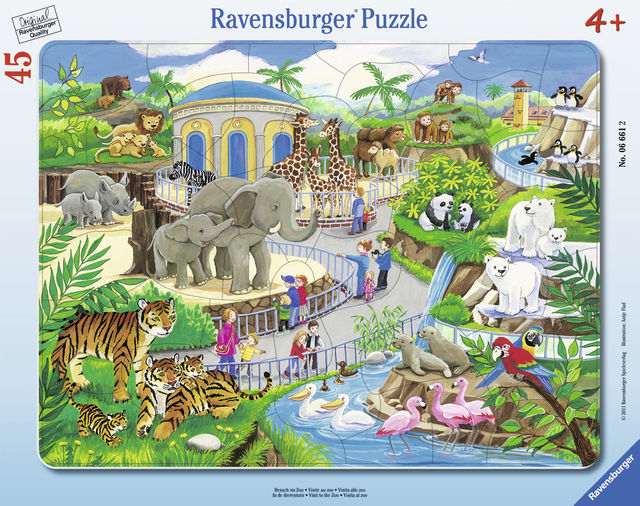 Puzzle vizita la zoo 45 piese ravensburger kizo.ro imagine 2022 protejamcopilaria.ro