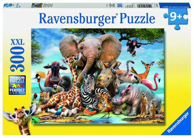 Puzzle prietenii africani 300 piese ravensburger