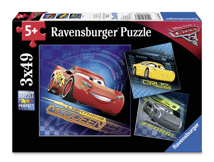 Puzzle cars 3x49 piese ravensburger