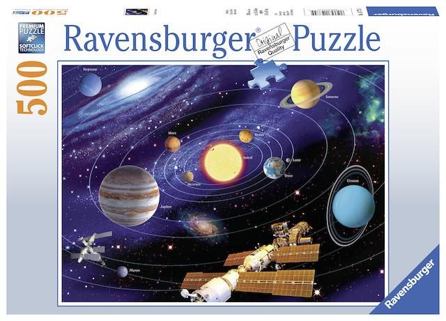 Puzzle sistemul solar 500 piese ravensburger kizo.ro imagine 2022 protejamcopilaria.ro