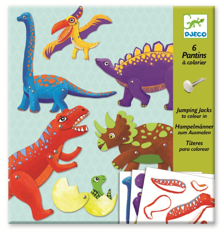 Joc creativ dinozauri in miscare djeco Djeco imagine 2022 protejamcopilaria.ro
