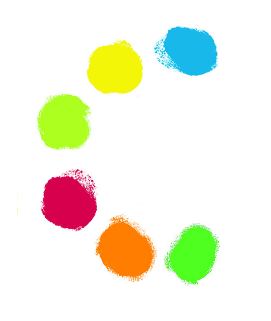 Culori de pictat cu mana 6 buc djeco - 1