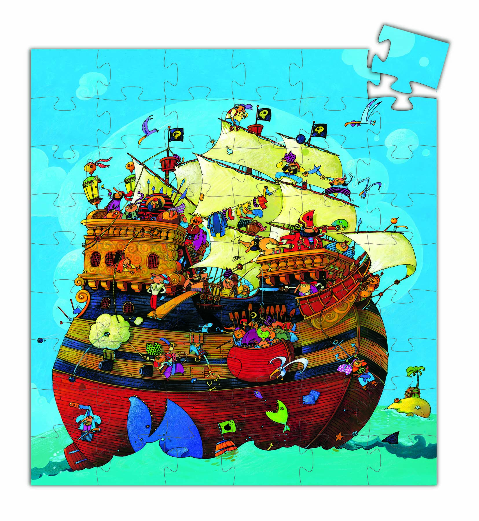 Puzzle corabia barbarossa djeco - 2