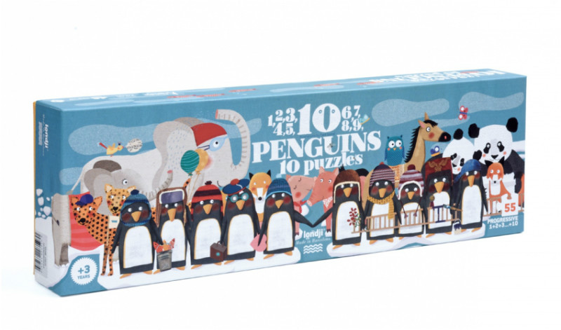 Puzzle progresiv pinguini londji - 2