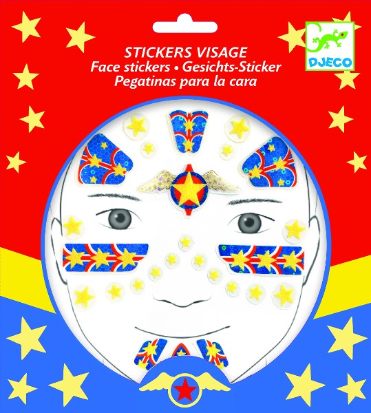 Stickere pentru fata super erou djeco Djeco imagine 2022 protejamcopilaria.ro
