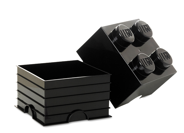 Cutie depozitare lego 2×2 negru kizo.ro imagine 2022 protejamcopilaria.ro