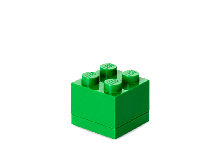 Mini cutie depozitare lego 2×2 verde inchis kizo.ro imagine 2022 protejamcopilaria.ro
