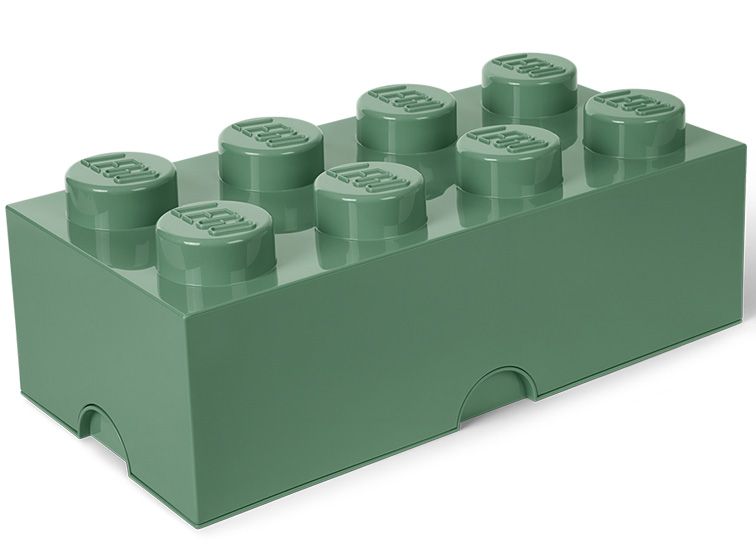 Cutie depozitare lego 2x4 verde masliniu imagine