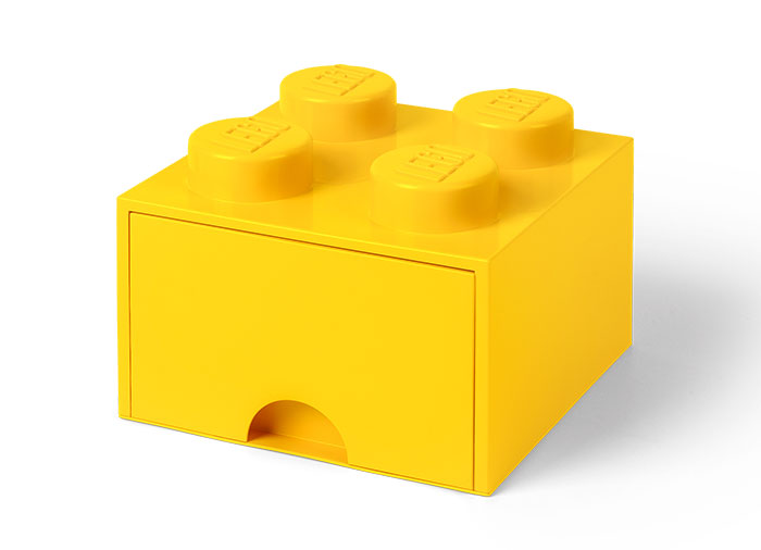 Cutie depozitare lego 2×2 cu sertar galben kizo.ro imagine 2022 protejamcopilaria.ro