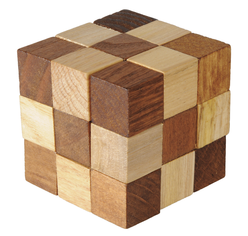 Joc logic din lemn crazy cube fridolin