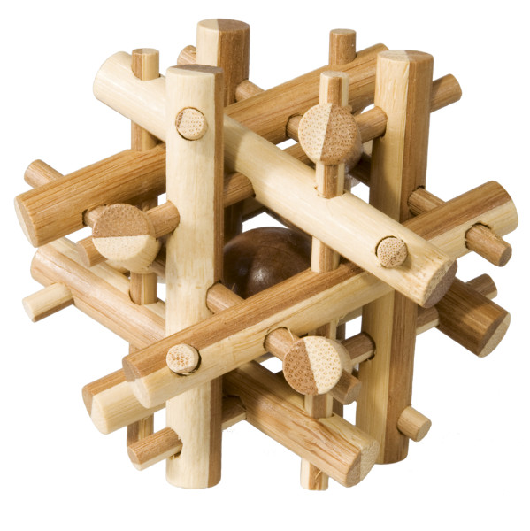 Joc logic iq din lemn bambus magic sticks fridolin