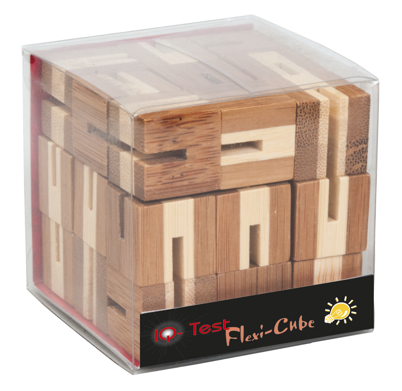 Joc logic puzzle 3d din bambus flexi-cub 5 fridolin imagine