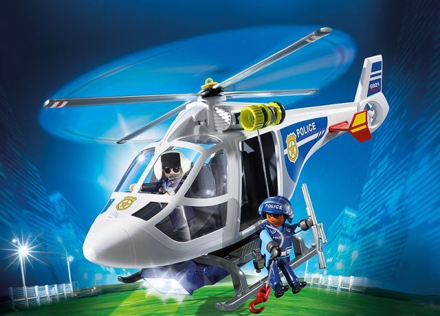 Elicopter de politie cu led playmobil city action - 2