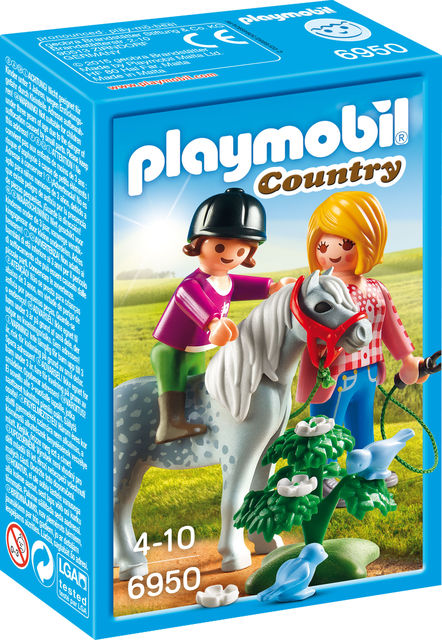 Plimbare cu poneiul playmobil country