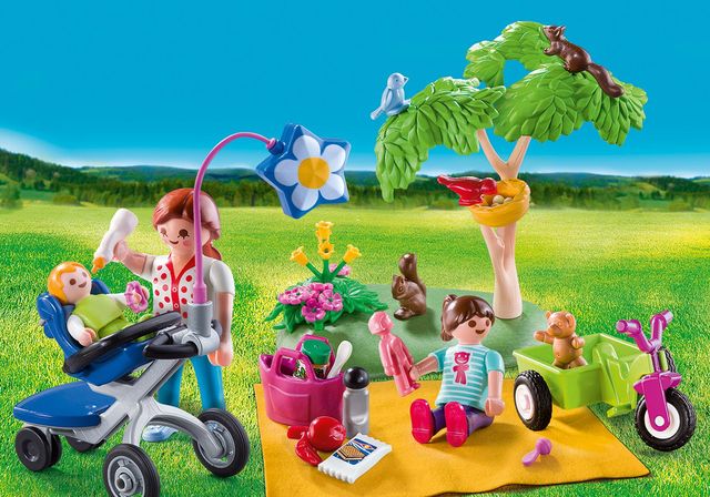 Picnic in familie set portabil playmobil family fun - 1