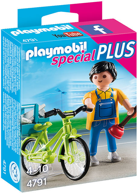 Bicicleta si instalatorul playmobil