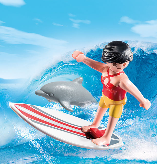 Surfer cu placa lui de surf playmobil - 1