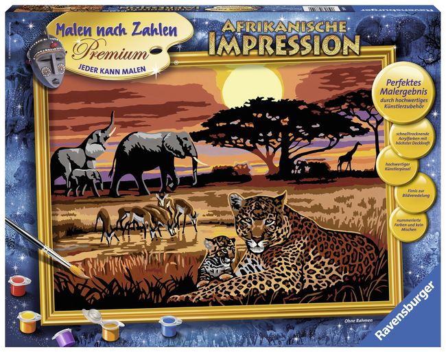 Pictura pe numere safari african ravensburger kizo.ro imagine 2022 protejamcopilaria.ro